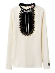 UTAA Notredame Ribbon Lace Flare Sleeve : Ivory