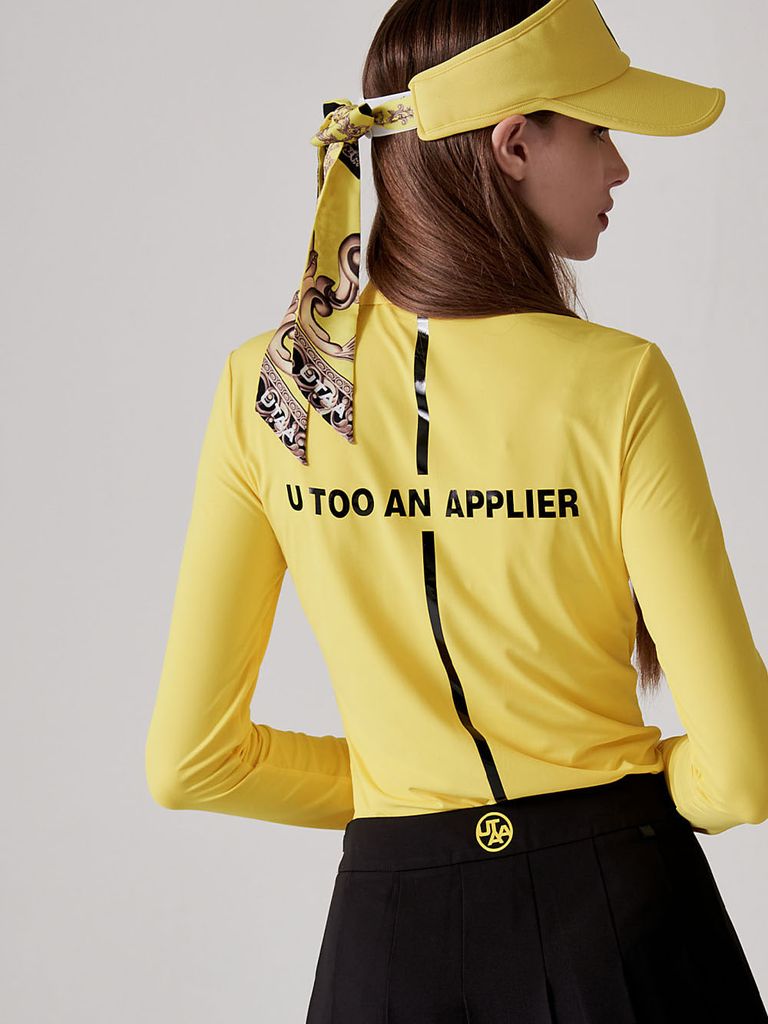 UTAA Swing Fit Cruz Tape Logo Sleeve : Women's Yellow