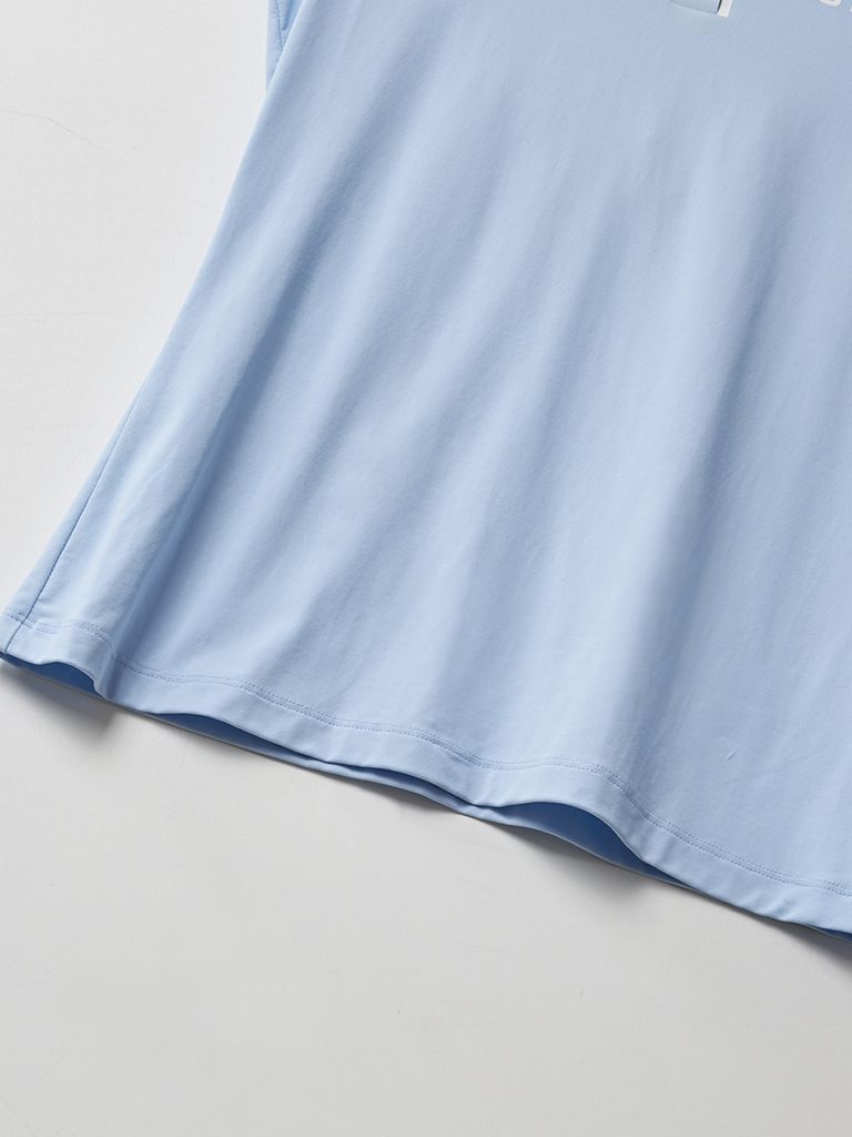 UTAA Swing Fit Logo Tape Pk Sleeve: Sky Blue