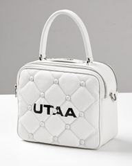 UTAA Quilting Pouch Bag : White