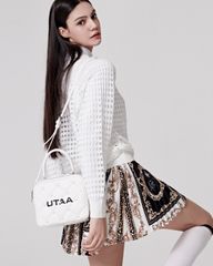 UTAA Quilting Pouch Bag : White