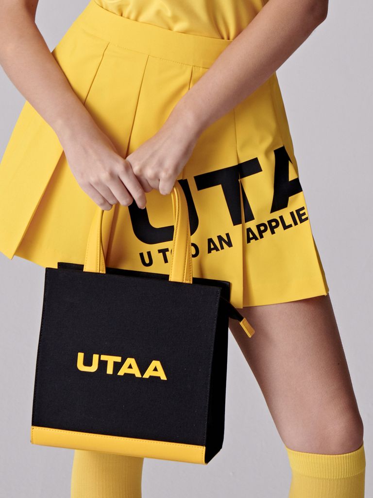 UTAA Color Match Emblem Tote Bag : Black
