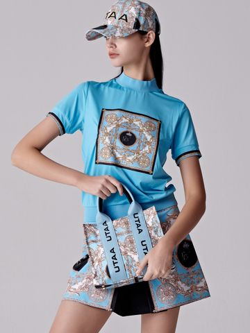 UTAA Golden Baroque Tote Bag : Mint