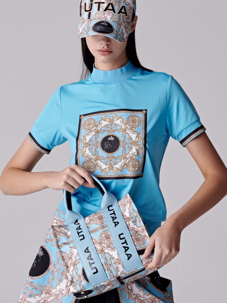 UTAA Golden Baroque Tote Bag : Mint