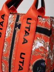 UTAA Golden Baroque Tote Bag : Orange