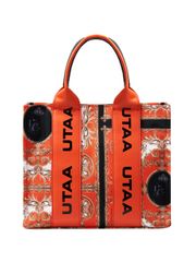 UTAA Golden Baroque Tote Bag : Orange