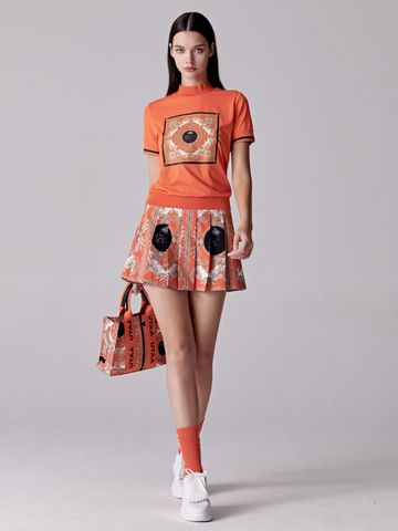 UTAA Golden Baroque Tote Bag : Orange