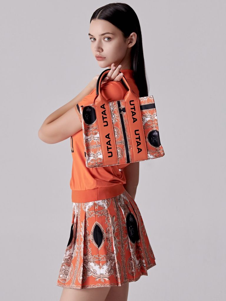 UTAA Golden Baroque Tote Bag : Orange