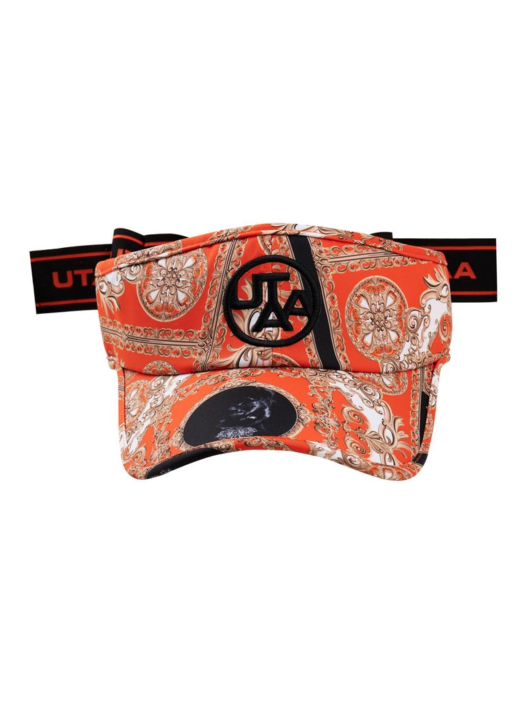 UTAA Canyon Baroque Ribbon Sun Visor : Orange