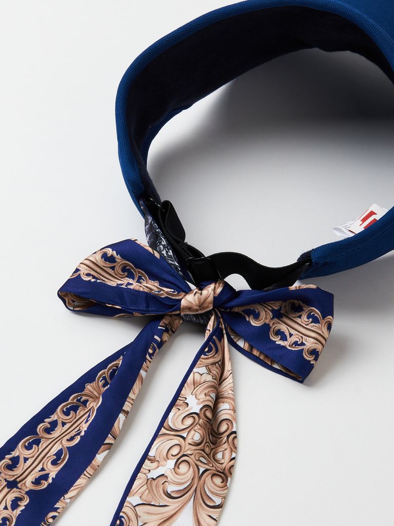 UTAA Baroque Ribbon Sun Visor : Blue