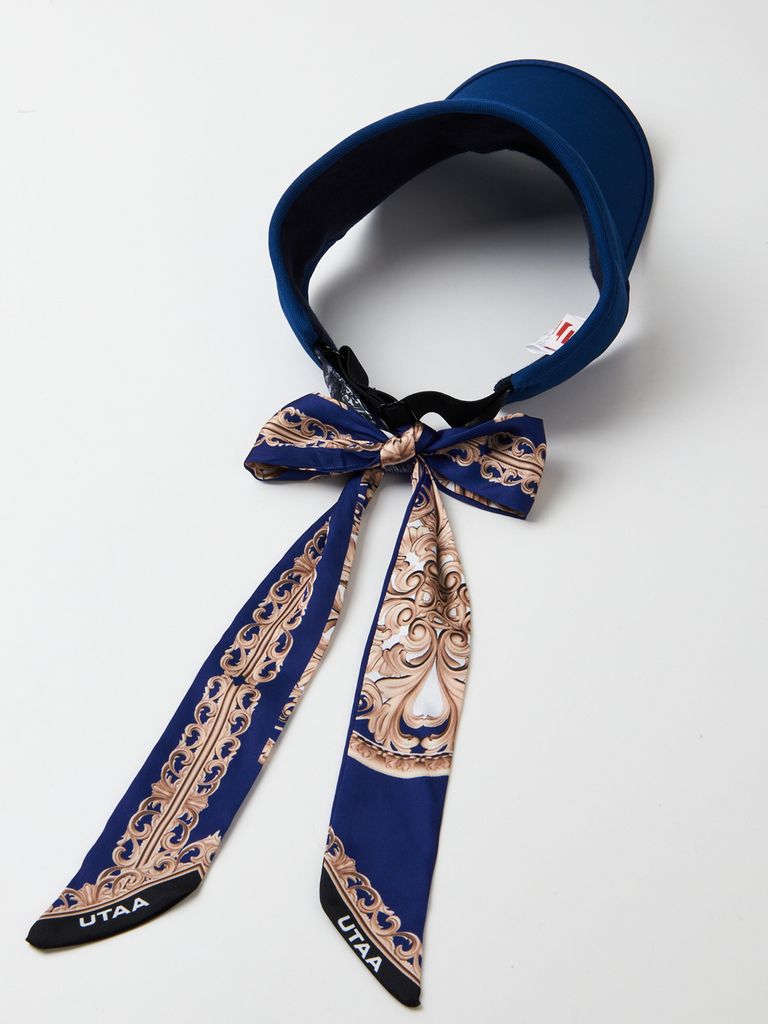 UTAA Baroque Ribbon Sun Visor : Blue