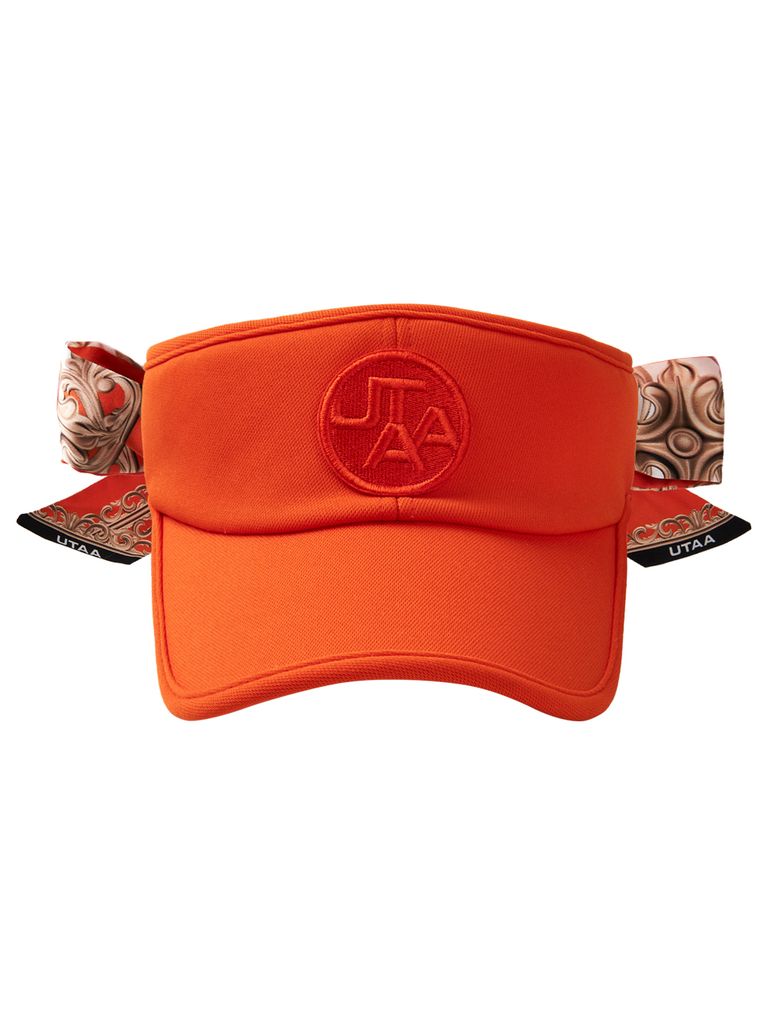 UTAA Baroque Ribbon Sun Visor : Orange