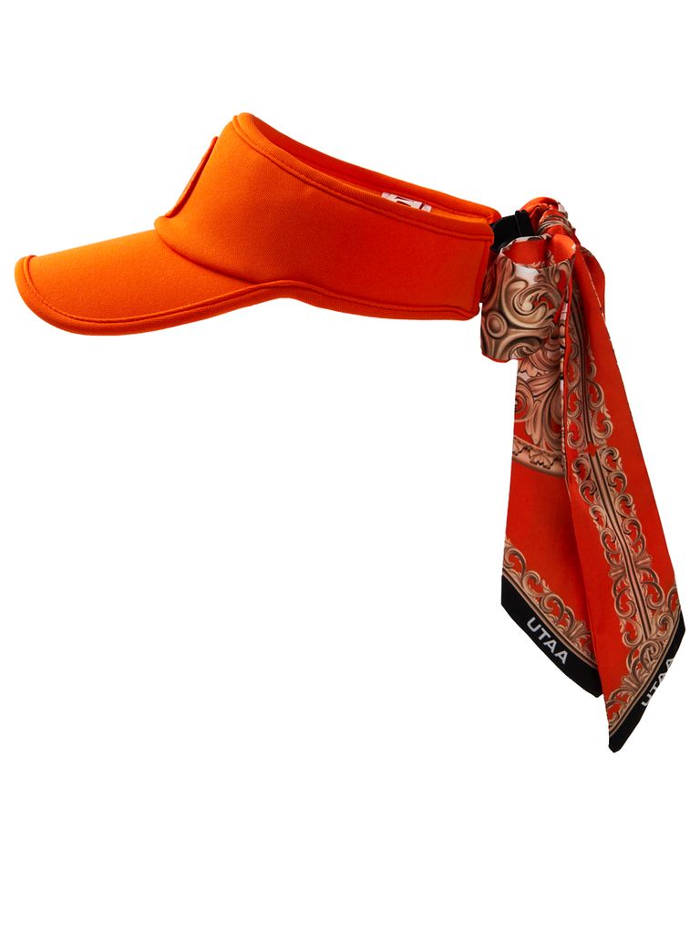 UTAA Baroque Ribbon Sun Visor : Orange