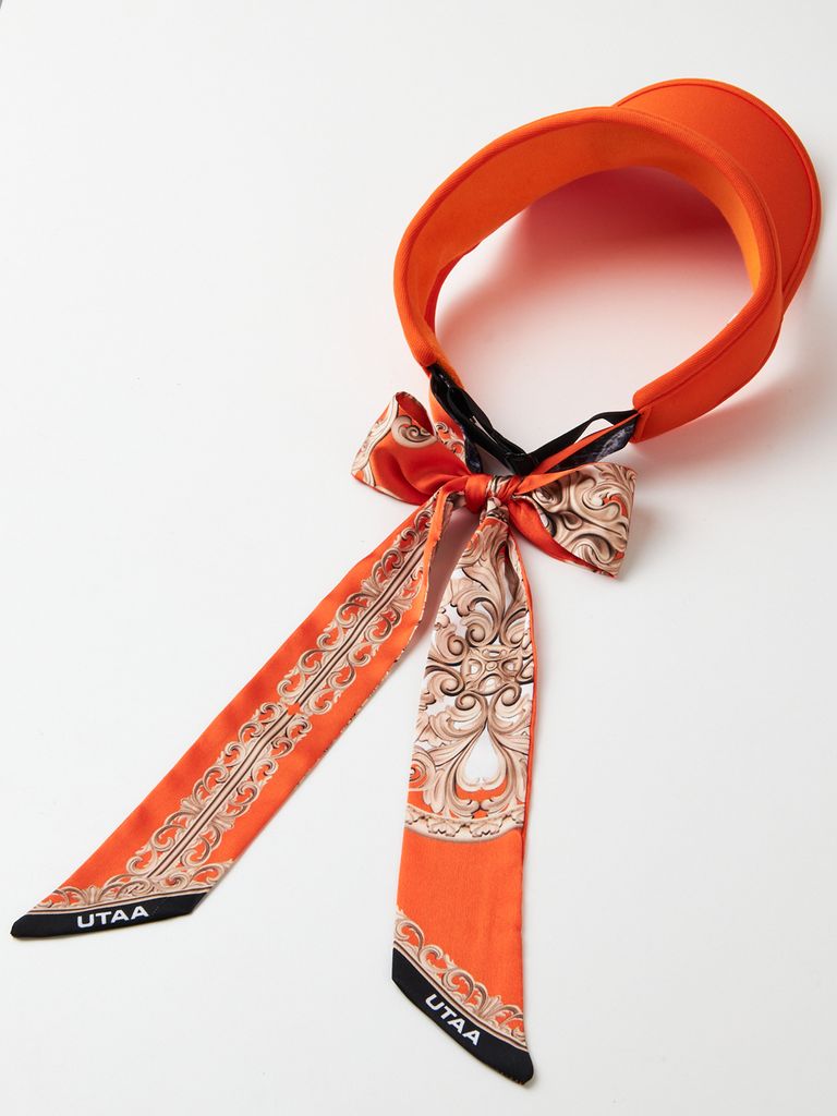 UTAA Baroque Ribbon Sun Visor : Orange