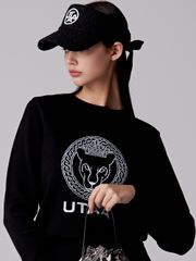 UTAA Pixel Tile Lace Sun Visor : Women's Black