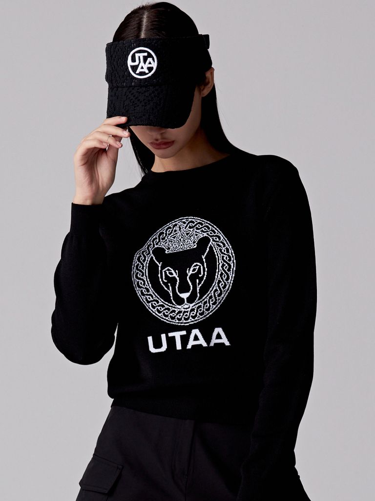UTAA Pixel Tile Lace Sun Visor : Women's Black