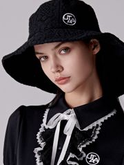 UTAA Pixel Tile Lace Bucket Hat : Women's Black