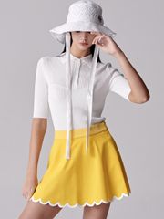 UTAA Pixel Tile Lace Bucket Hat : Women's White