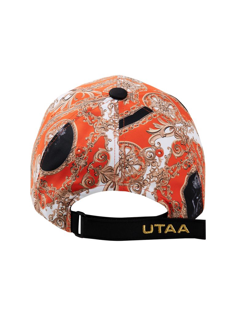 UTAA Baroque Golden Stroke Logo Cap : Orange