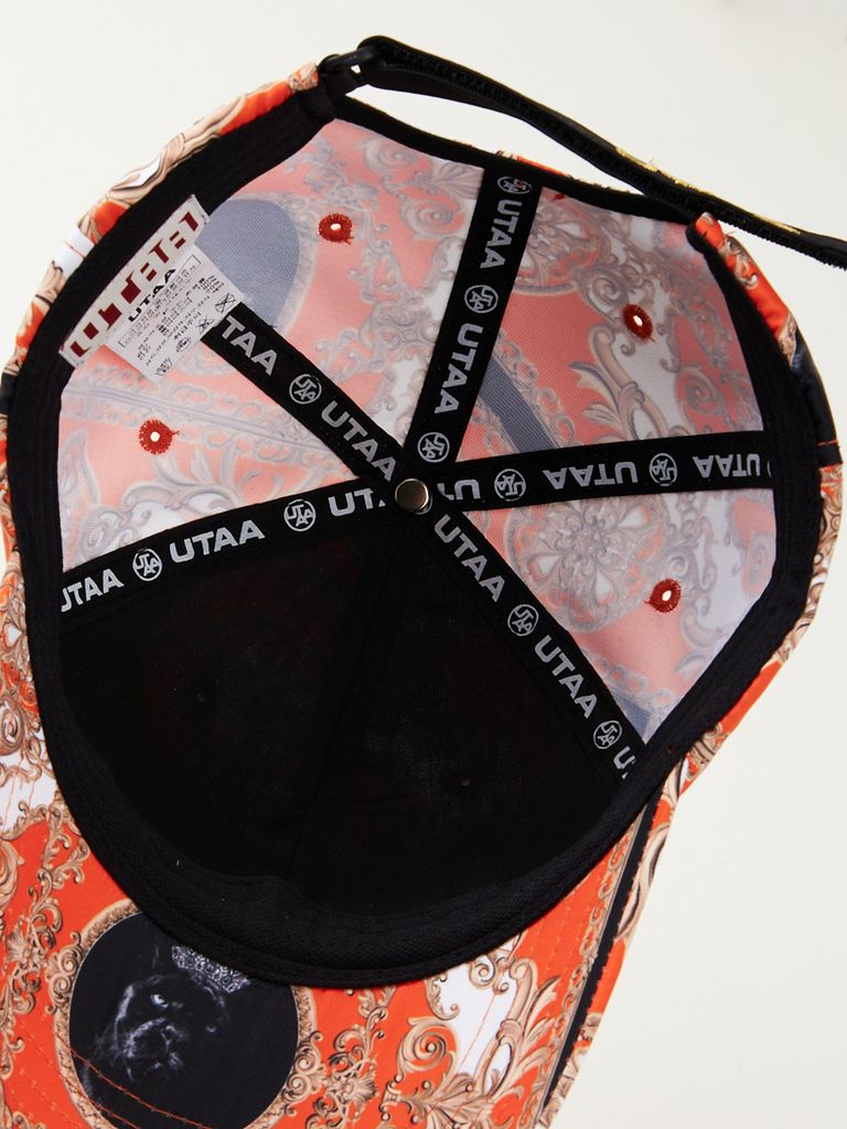 UTAA Baroque Golden Stroke Logo Cap : Orange