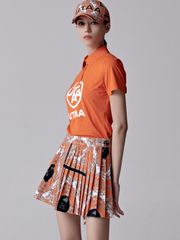 UTAA Baroque Golden Stroke Logo Cap : Orange