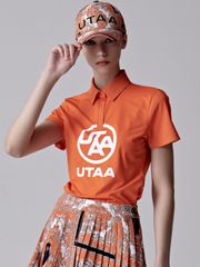 UTAA Baroque Golden Stroke Logo Cap : Orange