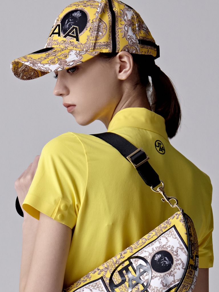 UTAA Baroque Golden Stroke Logo Cap : Yellow
