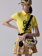 UTAA Baroque Golden Stroke Logo Cap : Yellow