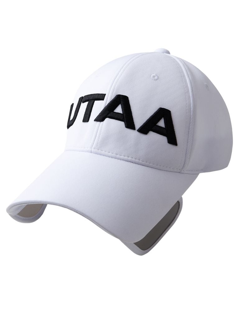 UTAA Big Logo Slide Sun Visor : White