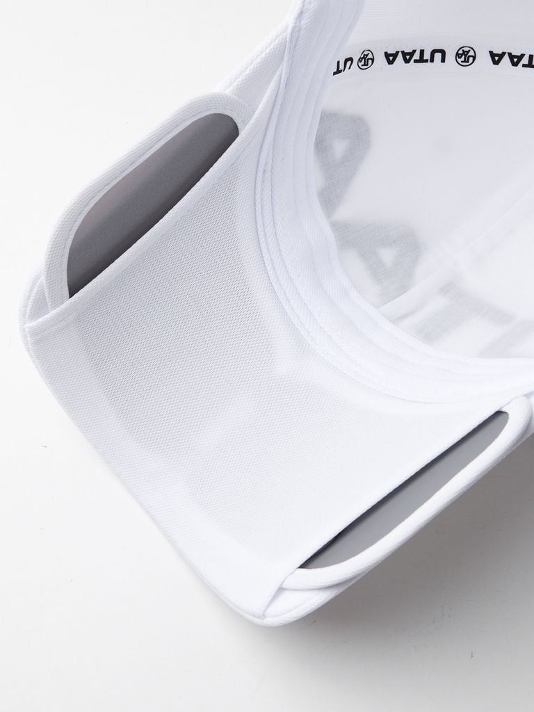 UTAA Big Logo Slide Sun Visor : White