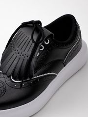 UTAA Punching Derby Kiltie Sneakers : Women's Black