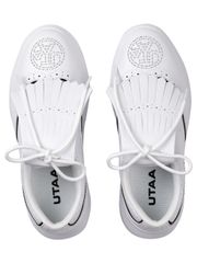 UTAA Punching Derby Kiltie Sneakers : Women's White