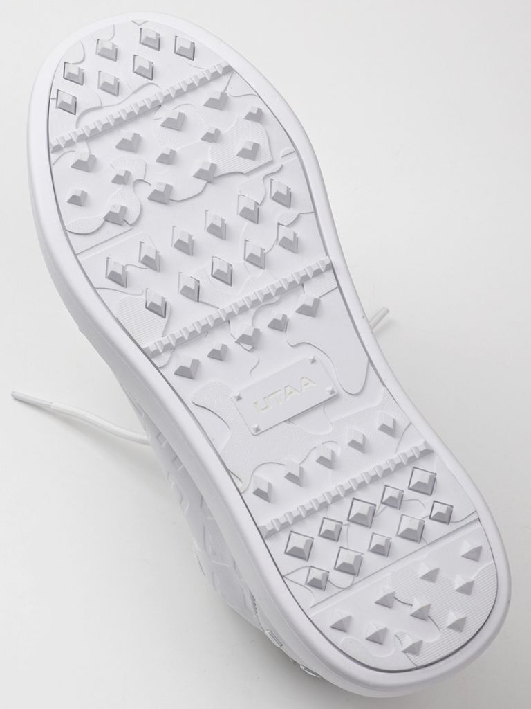 UTAA Marker Derby Stud Kiltie Sneakers : Women's White