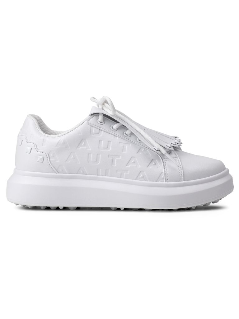 UTAA Marker Derby Stud Kiltie Sneakers : Women's White