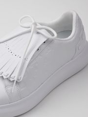 UTAA Marker Derby Stud Kiltie Sneakers : Women's White