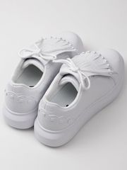 UTAA Marker Derby Stud Kiltie Sneakers : Women's White