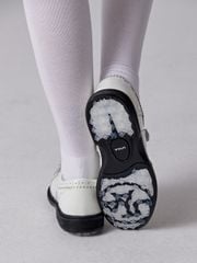 UTAA Enamel Derby Punching Golf Sneakers : Women's White