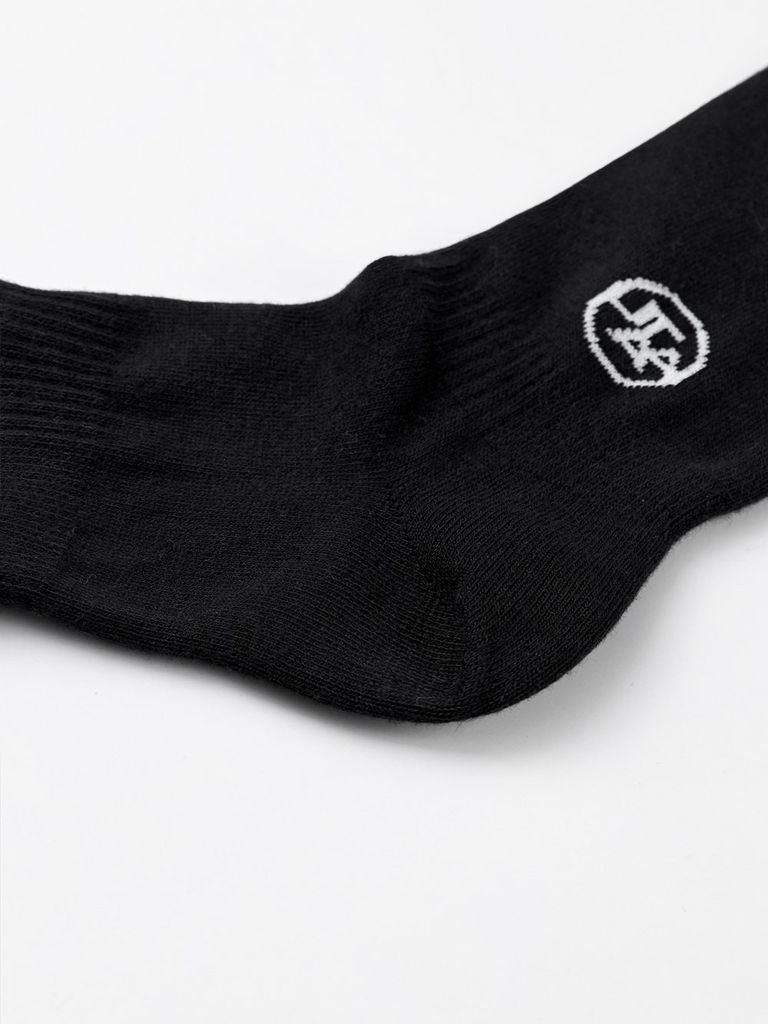 UTAA Panther Logo Over Knee Socks : Black