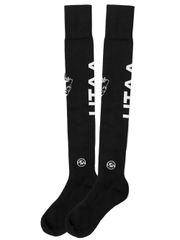 UTAA Panther Logo Over Knee Socks : Black