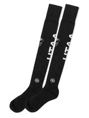 UTAA Panther Logo Over Knee Socks : Black