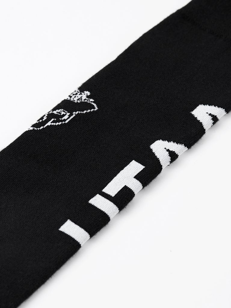 UTAA Panther Logo Over Knee Socks : Black