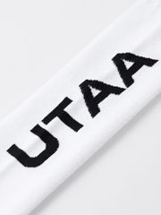 UTAA Panther Logo Over Knee Socks : White