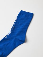 UTAA Double Logo Socks : Blue