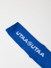 UTAA Double Logo Socks : Blue