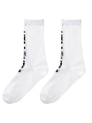 UTAA Double Logo Socks : White