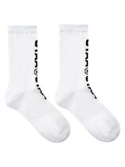UTAA Double Logo Socks : White