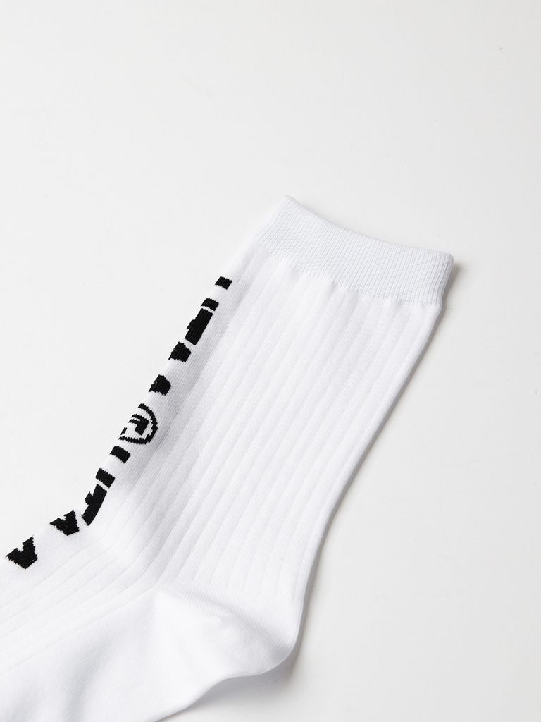 UTAA Double Logo Socks : White