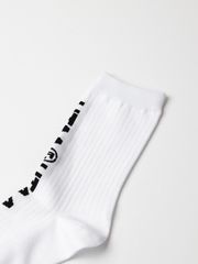 UTAA Double Logo Socks : White