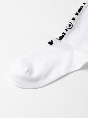 UTAA Double Logo Socks : White