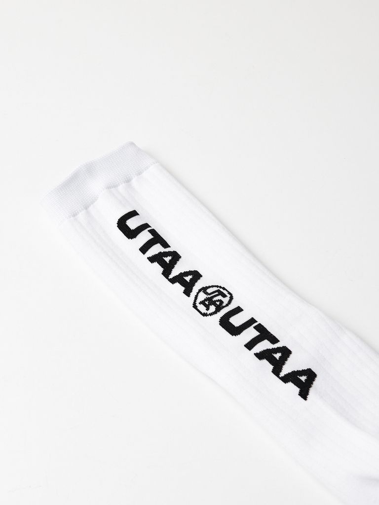 UTAA Double Logo Socks : White